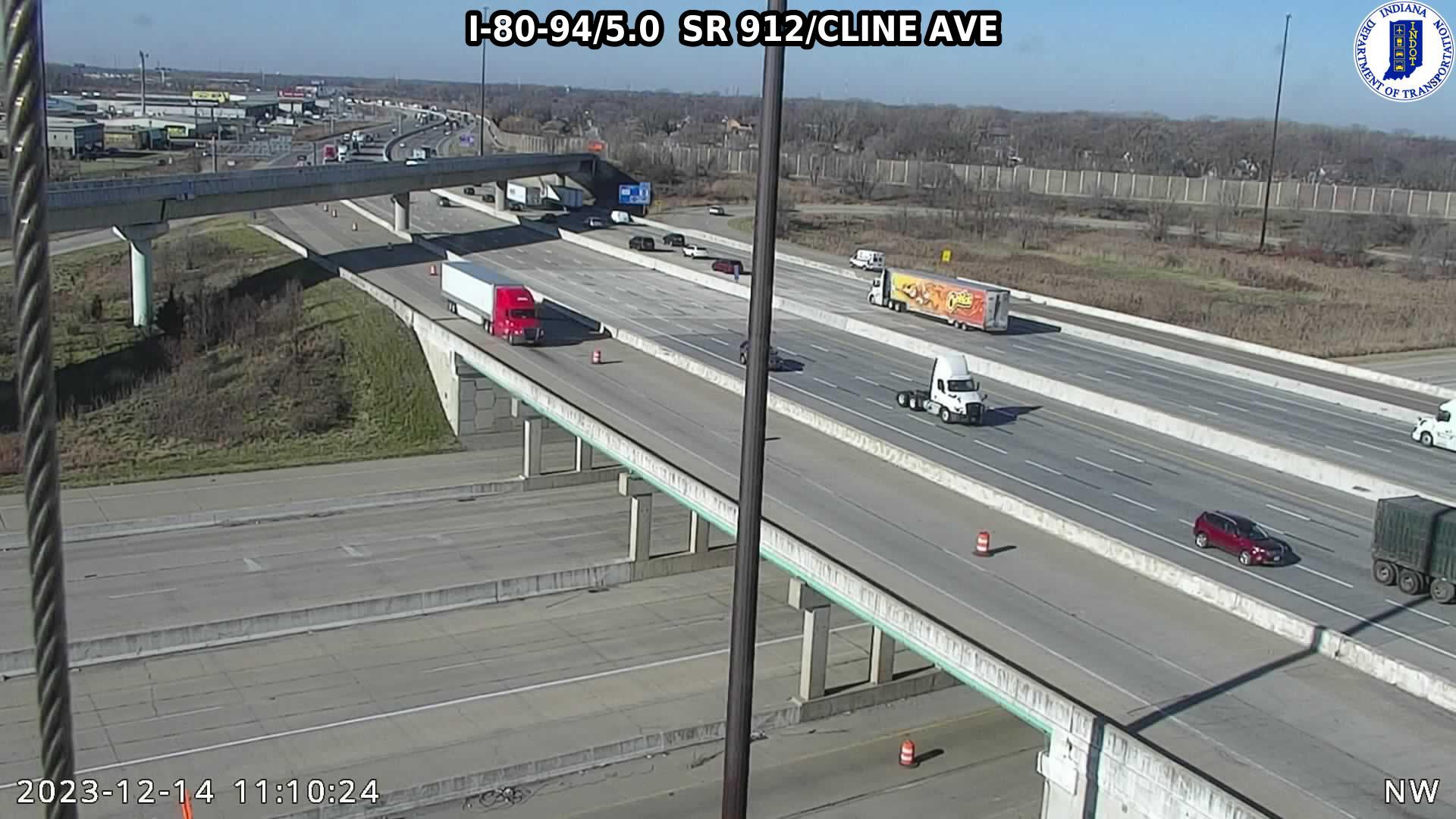 Traffic Cam Gary: I-94: I-80-94/5.0 SR 912/CLINE AVE