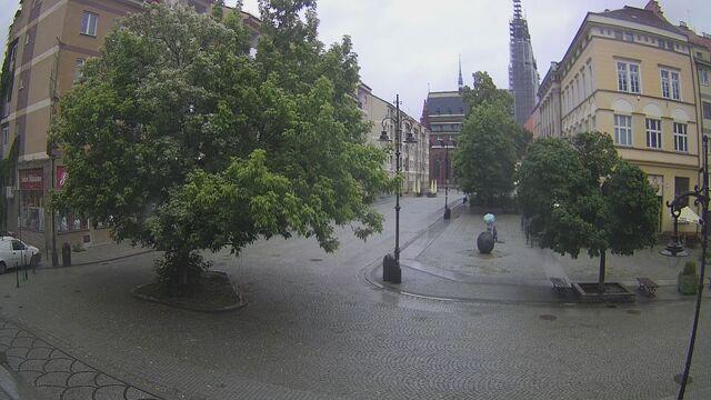 Cityscape View: Legnicas Historic Market Webcam