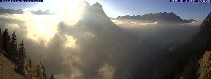 Ennenda: Blick von Bergstation Aeugstenbahn ins Glarnerland