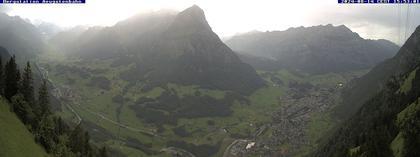 Ennenda: Blick von Bergstation Aeugstenbahn ins Glarnerland