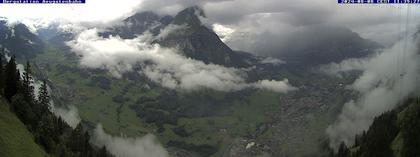 Ennenda: Blick von Bergstation Aeugstenbahn ins Glarnerland