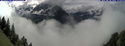 Ennenda: Blick von Bergstation Aeugstenbahn ins Glarnerland