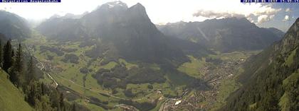 Ennenda: Blick von Bergstation Aeugstenbahn ins Glarnerland