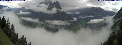 Ennenda: Blick von Bergstation Aeugstenbahn ins Glarnerland