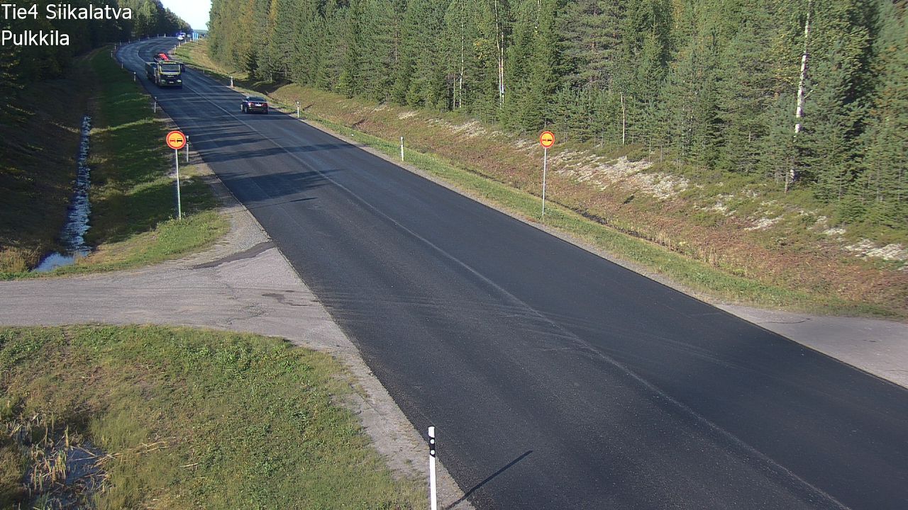 Traffic Cam Pulkkila: Tie 4 Siikalatva - Ouluun