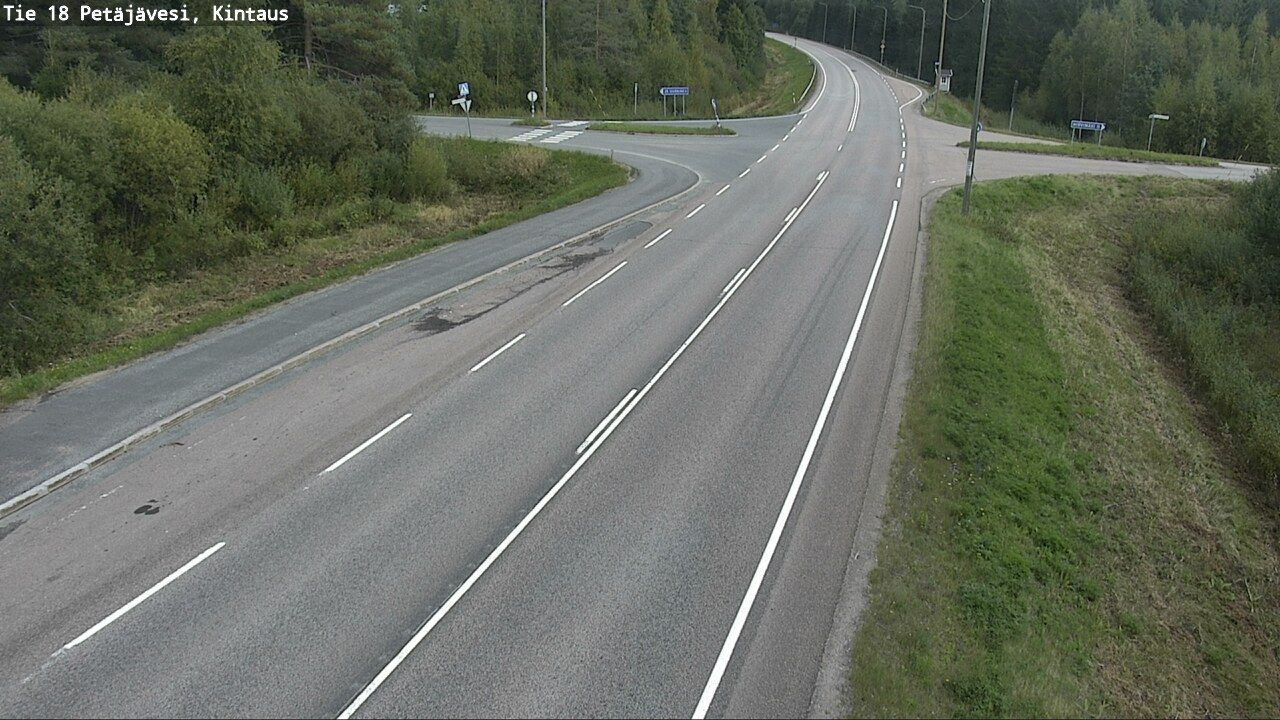 Traffic Cam Petajavesi: Tie - Kintaus - Jyväskylään