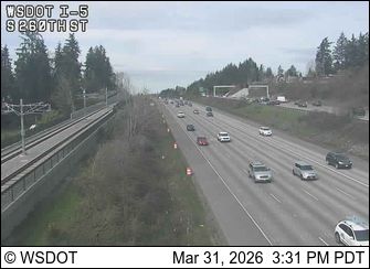 Traffic Cam Pacific: I-5 at MP 147.7: S 260th St