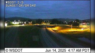 Bellingham: I-5 at MP 2549: Sunset Dr Webcam