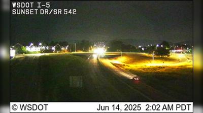 Bellingham: I-5 at MP 254.9: Sunset Dr