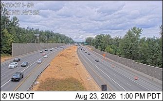 Traffic Cam Clyde Hill: I-90 at MP 14.4: 192nd Ave SE