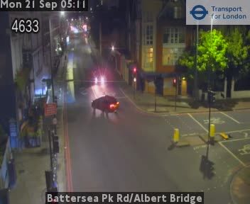 Traffic Cam London: Battersea Pk Rd/Albert Bridge
