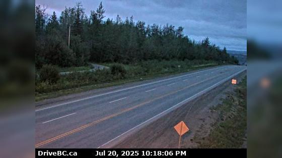 Taylor › North: 15, Hwy 97 at South - Hill, 20 km south of Fort St John Webcam