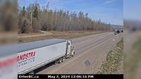 Taylor > North: Hwy 97 at South - Hill, 20 km south of Fort St John, looking north - Day time