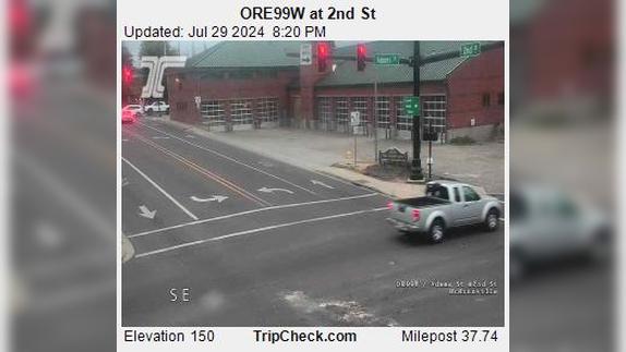 Traffic Cam McMinnville: ORE99W at 2nd St