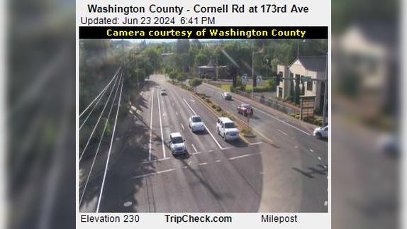 Traffic Cam Hillsboro: Washington County - Cornell Rd at 173rd Ave