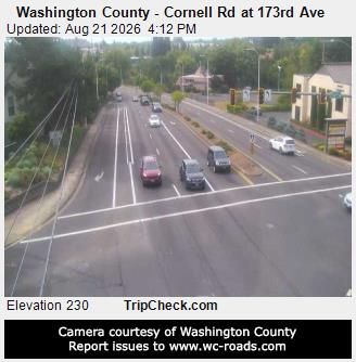 Traffic Cam Hillsboro: Washington County - Cornell Rd at 173rd Ave