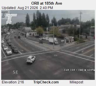 Traffic Cam Aloha: ORE8 at 185th Ave