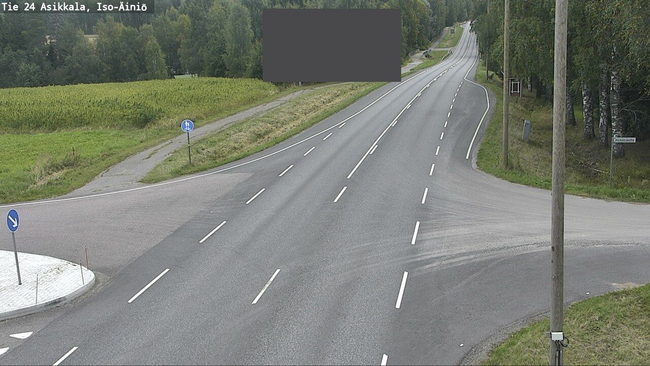 Traffic Cam Asikkalan kirkonkyla: Tie 24 Asikkala, Iso-Äiniö - Lahteen