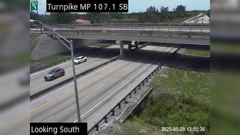 Traffic Cam Palm Beach Gardens: Tpke MM 107.1 at SR-710