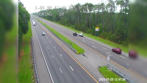 Traffic Cam Palm Coast: I-95 @ MM 295.5 NB