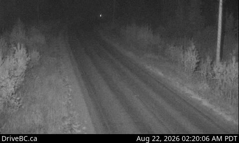 Traffic Cam Area C › South: Hwy 27, about 12km south of Fort St. James at Spencer Pit, looking south