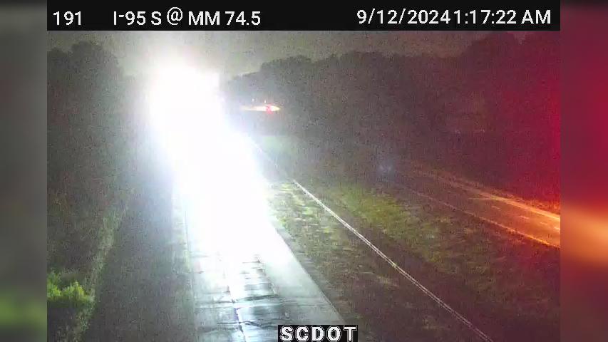 Traffic Cam Old Saint George: I-95 S @ MM 74.5