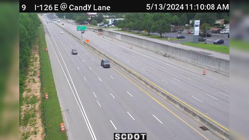 Traffic Cam Columbia: I-126 E @ Candy Lane