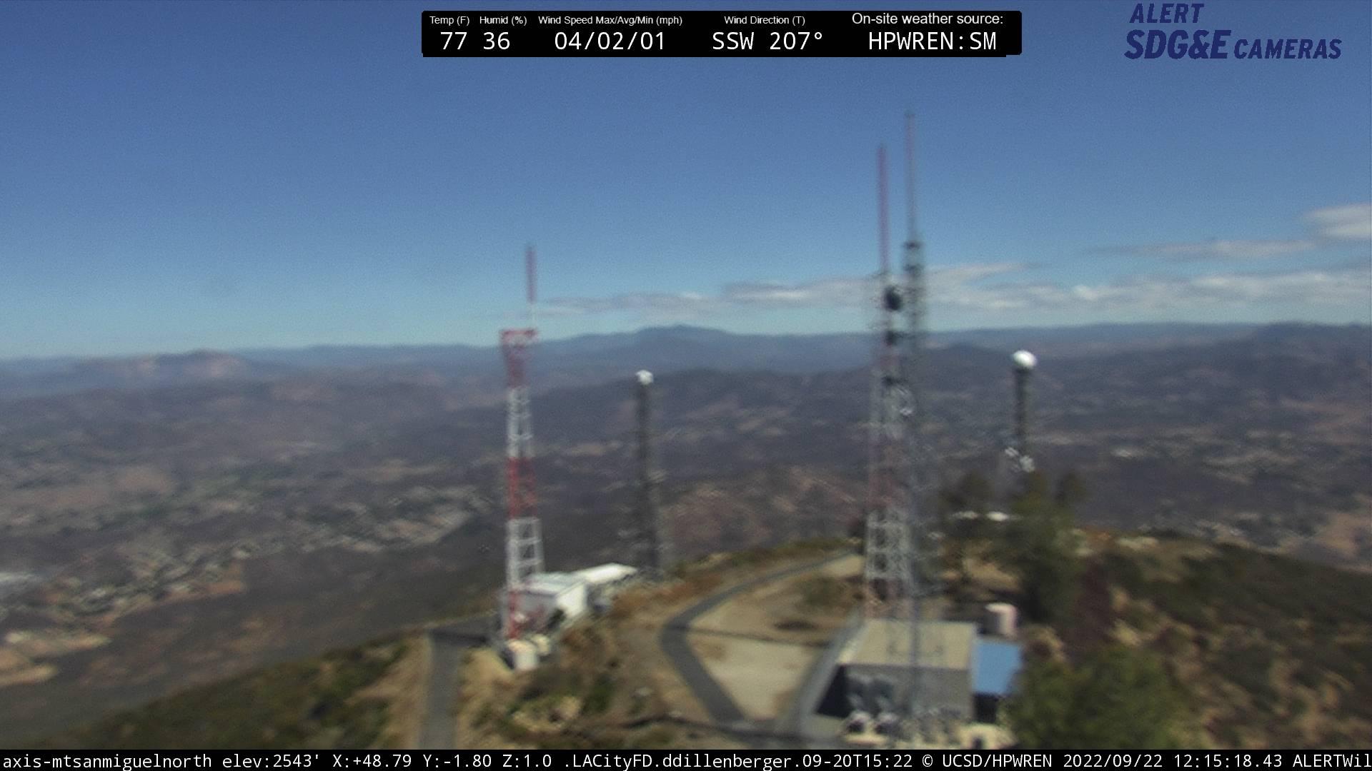 Traffic Cam Lemon Grove: Mt. San Miguel North