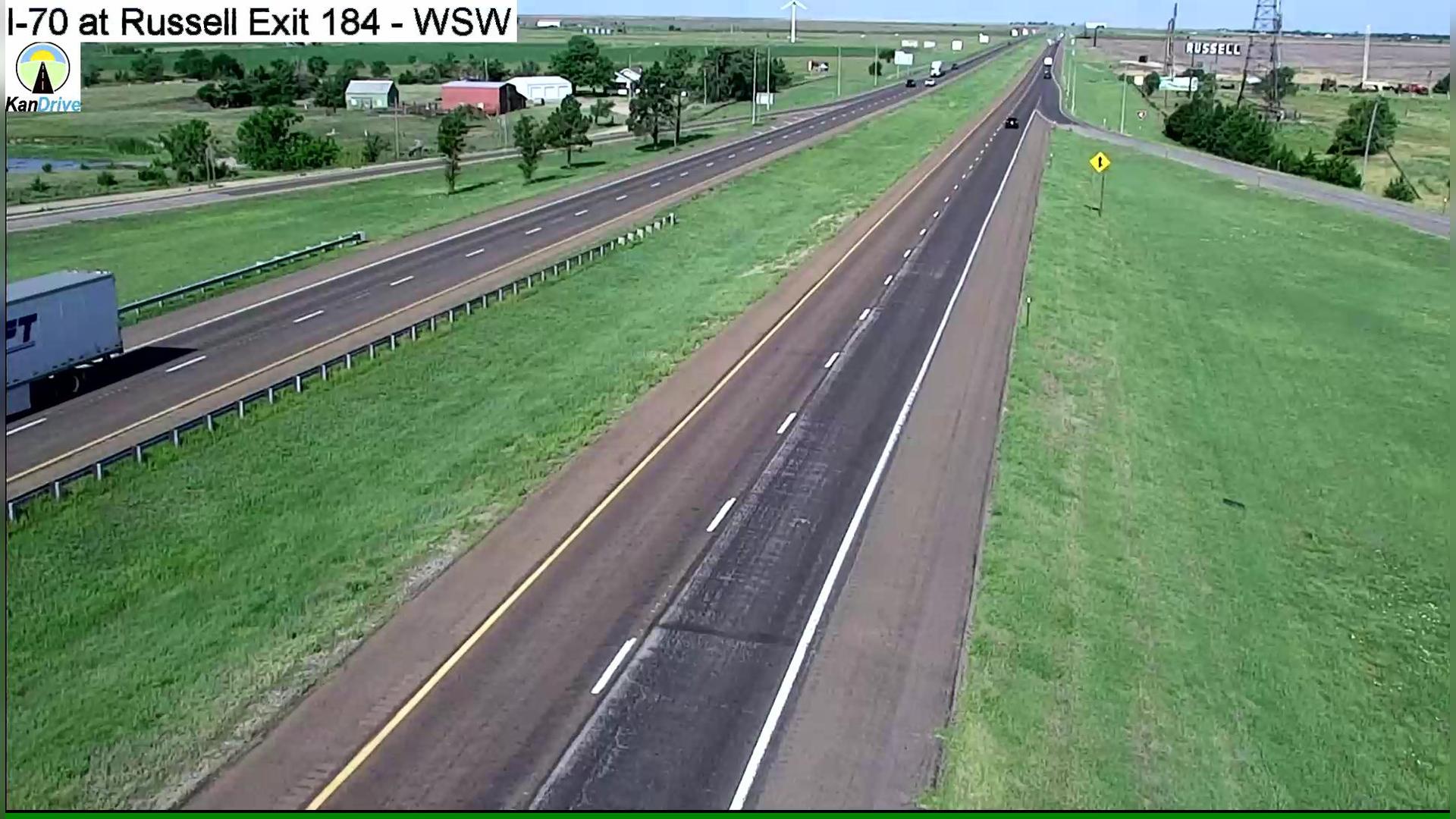 Traffic Cam Russell: I-70 at - Exit 184