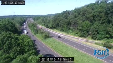 Traffic Cam Morris Township › East: I-287 @ James St, Morris Twp