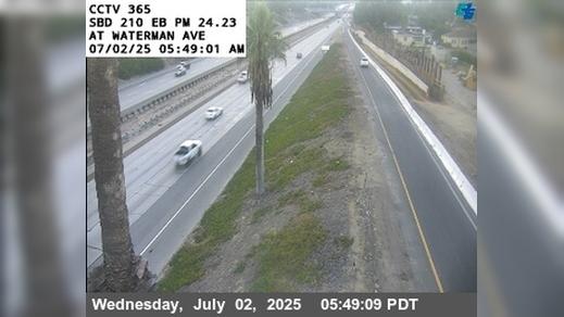 Traffic Cam San Bernardino › East: I-210: (365) Waterman Ave