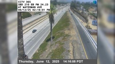 San Bernardino Traffic: I-210 & Waterman