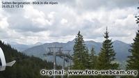 Schliersee: Sutten Bergstation - Blick in die Alpen