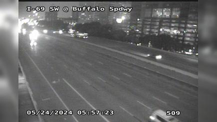 Traffic Cam Houston › South: I-69 Southwest @ Buffalo Spdwy