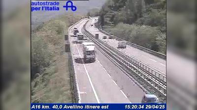 Preview delle webcam di Mercogliano: A16 km. 40,0 Avellino itinere est