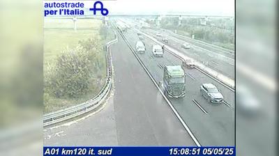 Preview delle webcam di Gattatico: A01 km120 it. sud