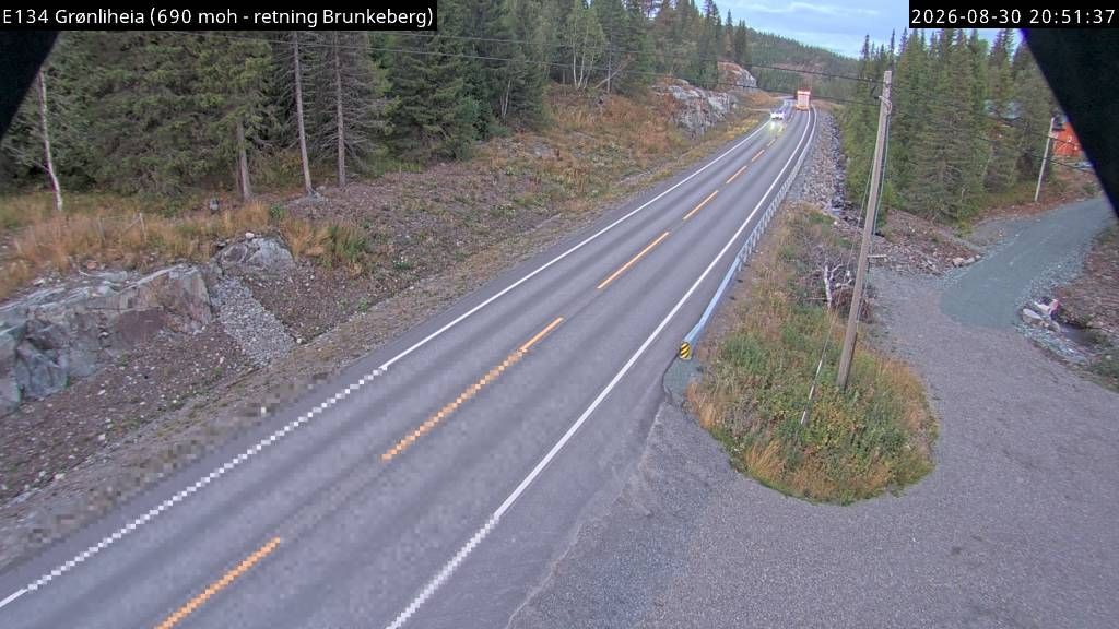 Traffic Cam Roe: E134 Grønliheia