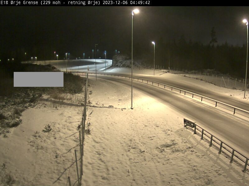 Traffic Cam Fjellstua: E18 Ørje grense (Ørje)