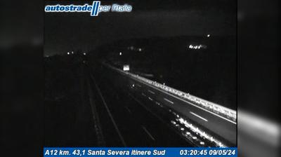 Preview delle webcam di Tolfa: A12 km. 43,1 Santa Severa itinere Sud