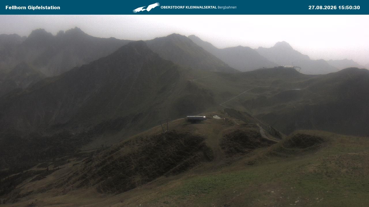 Traffic Cam Gemeinde Mittelberg: Fellhorn II, Fellhornbahn Gipfelstation, Oberstdorf