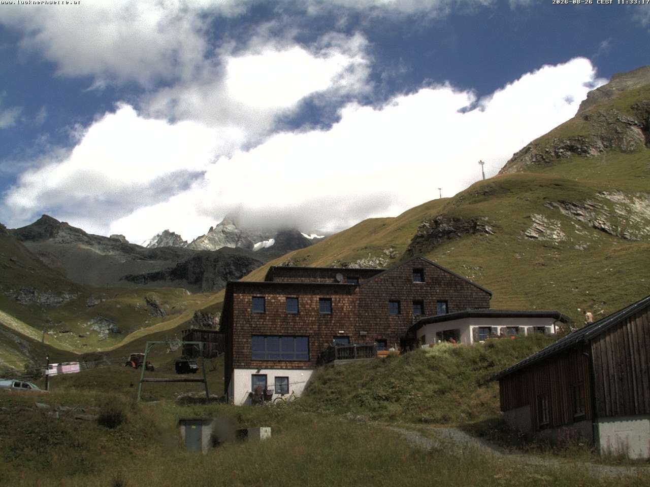 Traffic Cam Gemeinde Kals am Grossglockner: Lucknerhütte am Fuße des Großglockners