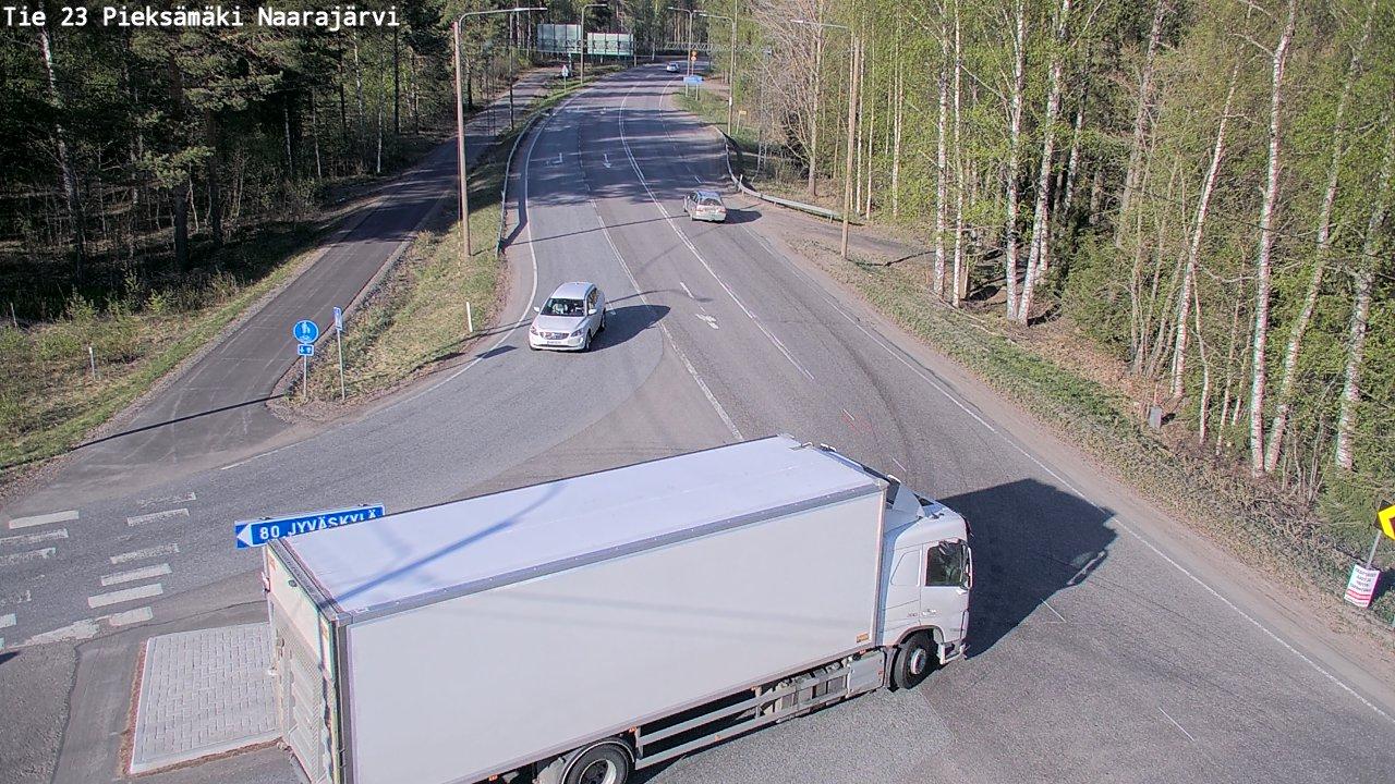 Traffic Cam Pieksamaki: Tie - Naarajärvi - Pieksämäelle