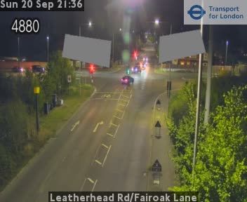Traffic Cam Sutton: Leatherhead Rd/Fairoak Lane