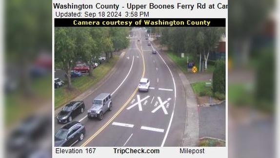 Traffic Cam Durham: Washington County - Upper Boones Ferry Rd at Carman Dr