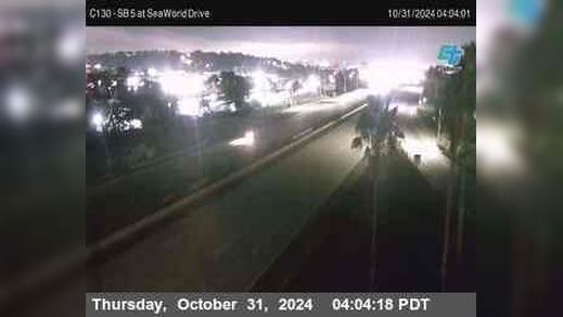 Traffic Cam Old Town › South: C 130) I-5 : SeaWorld Drive