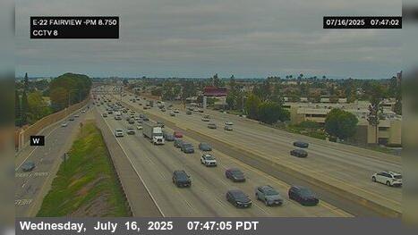 Traffic Cam Garden Grove › East: SR-22 : Fairview