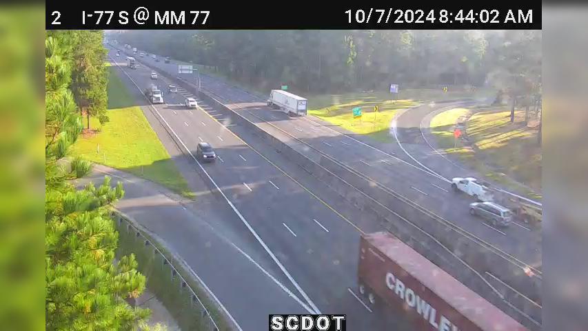 Traffic Cam Rock Hill: I-77 S @ MM