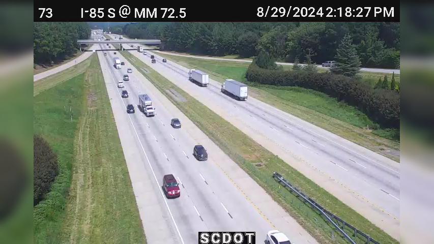 Traffic Cam Sherman Park: I-85 S @ MM 72 (US 176)