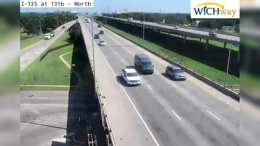 Traffic Watch: Wichitas I-135 at 13th Webcam