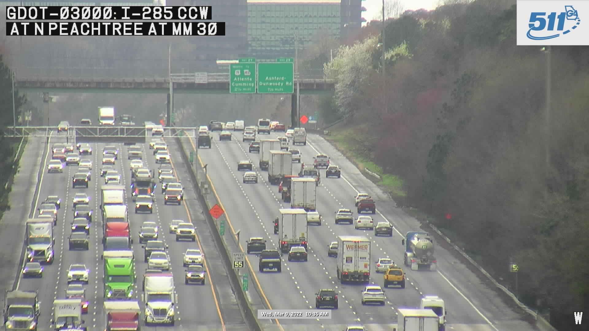 Traffic Cam Dunwoody: GDOT-CAM-